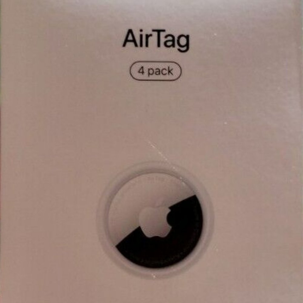 New 4 Pack  Genuine Apple AirTag Bluetooth Tracker - Silver (MX542AM/A) NWT